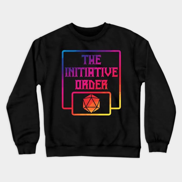 Rainbow Logo pocket and back Crewneck Sweatshirt by The Initiative Order